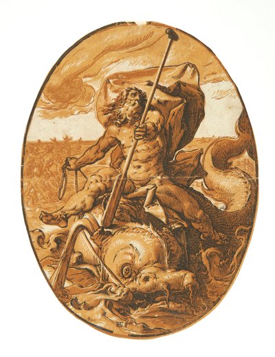 Neptun von Hendrick Goltzius