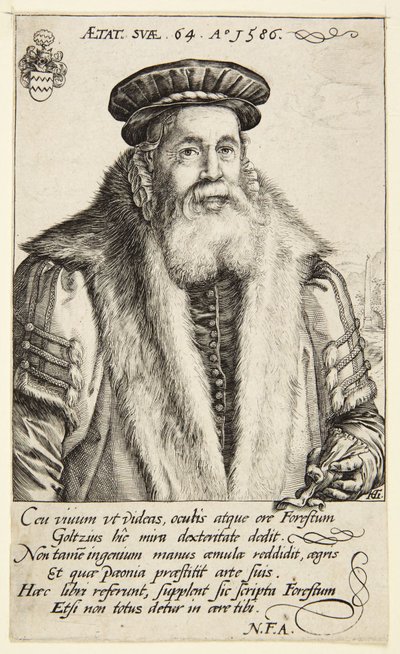 Pieter van Foreest von Hendrick Goltzius