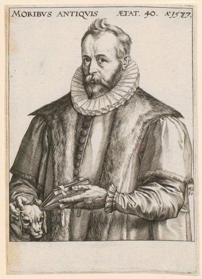 Porträt von Justus Lipsius von Hendrick Goltzius