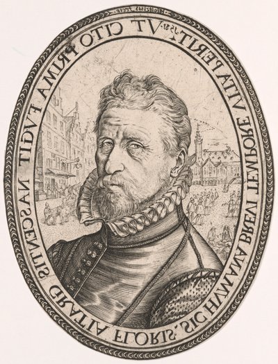 Porträt von Albert Fransz. Schatter von Hendrick Goltzius
