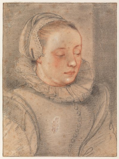 Porträt einer jungen Frau von Hendrick Goltzius