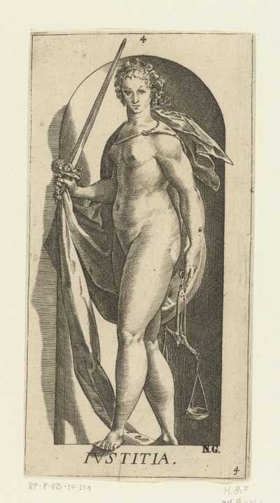 Gerechtigkeit von Hendrick Goltzius