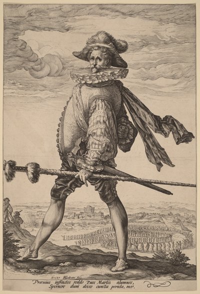 Der Hauptmann der Infanterie von Hendrick Goltzius