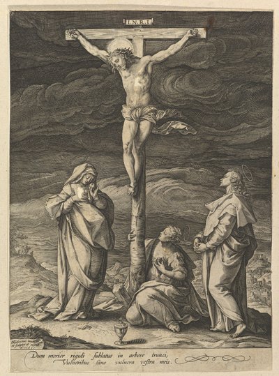 Die Kreuzigung von Hendrick Goltzius
