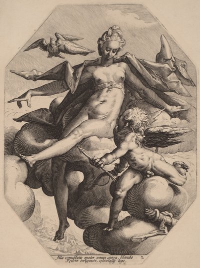 Venus und Amor von Hendrick Goltzius