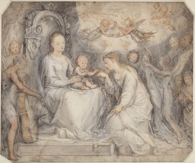 Vermählung der Hl. Katharina von Hendrick Goltzius