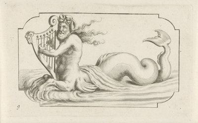 Triton spielt auf einer Harfe von Hendrick de Keyser (I)