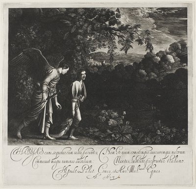 Tobias und der Engel von Hendrick von Goudt
