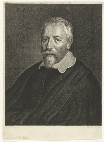 Porträt von Albertus Huttenus von Hendrik Bary