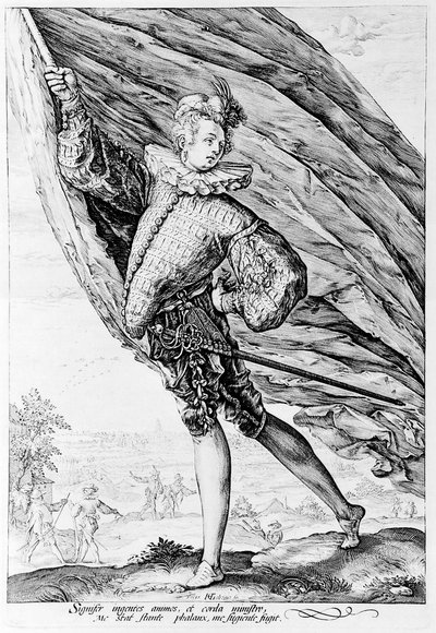 Der große Standartenträger von Hendrik Goltzius