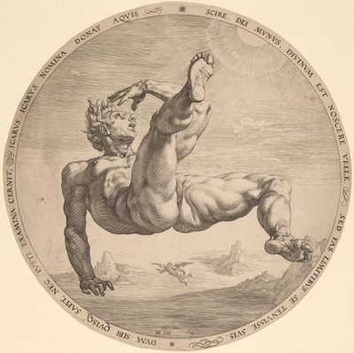 Ikarus von Hendrik Goltzius, after Cornelis Cornelisz van Haarlem