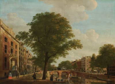 Ansicht der Herengracht in der Nähe der Leidsestraat von Hendrik Keun