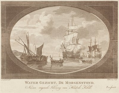 Schiffe auf ruhigem Wasser von Hendrik Roosing