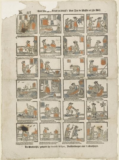 Hier habt ihr das Leben und Treiben von Jan de Wasser und seiner Frau von Hendrik Walpot