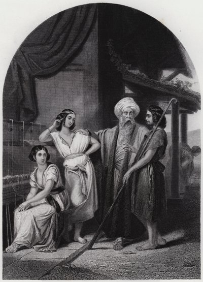 Jakob im Haus Labans von Henri Frederic (after) Schopin