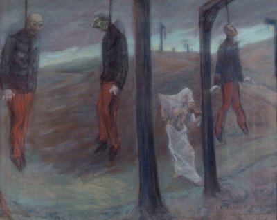 Die Dreyfus-Affäre, Die letzte verschleierte Dame, Bereit für die Quadrille von Henri-Gabriel Ibels