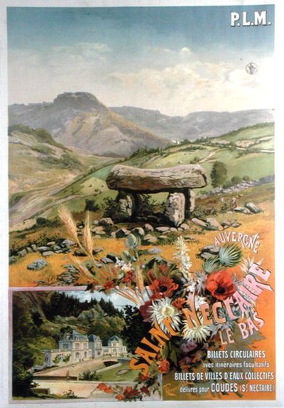 Plakatwerbung für Saint Nectaire le bas, Auvergne von Henri Garnier Tanconville