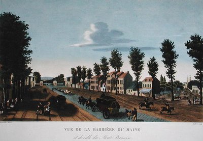 Die Barriere du Maine, um 1815-20 von Henri (after) Courvoisier Voisin