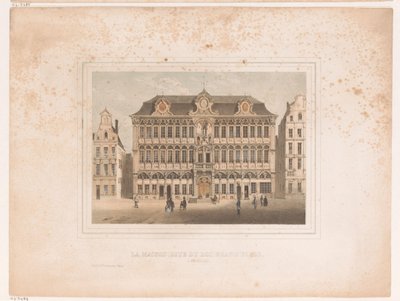 Gezicht op Maison Grand Place te Brussel von Henri Borremans (attributed to)