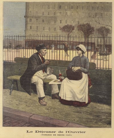 Das Mittagessen der Arbeiter von Henri Cain