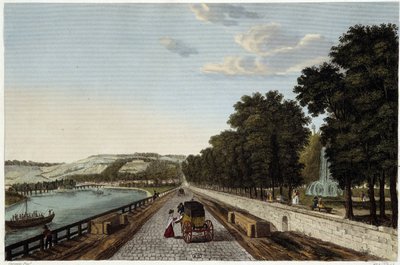 Ansicht der Terrasse des Parc St Cloud - in „Vues de Paris“ von Courvoisier von Henri Courvoisier Voisin