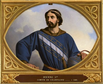 Graf Heinrich I. von Champagne 1127-1181, genannt der Freigebige, 1844 von Henri Decaisne
