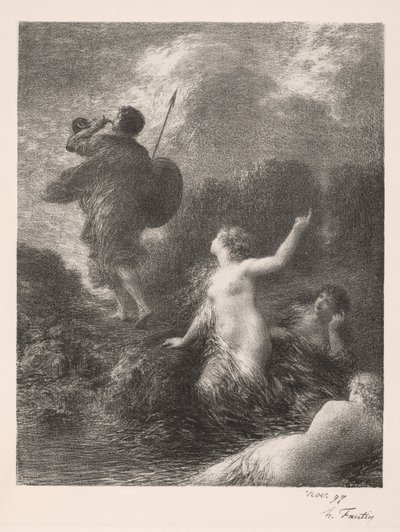 Götterdämmerung: Siegfried und die Rheintöchter von Ignace Henri Jean Fantin Latour