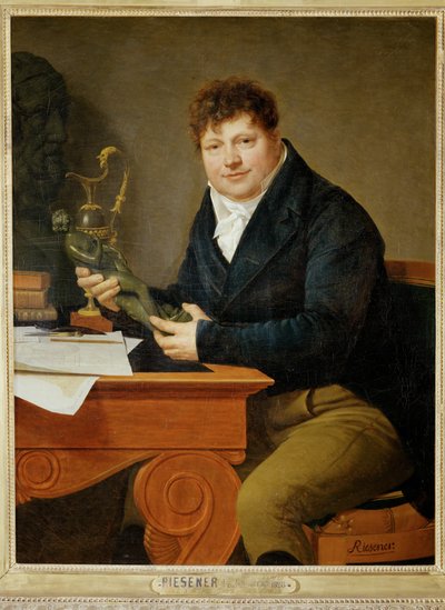 Antoine-Andre Ravrio, kaiserlicher Bronzeschmied, Cousin des Künstlers von Henri Francois Riesener