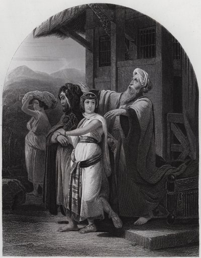 Die Abreise von Rebekka von Henri Frederic (after) Schopin