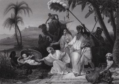 Die Auffindung von Moses von Henri Frederic (after) Schopin