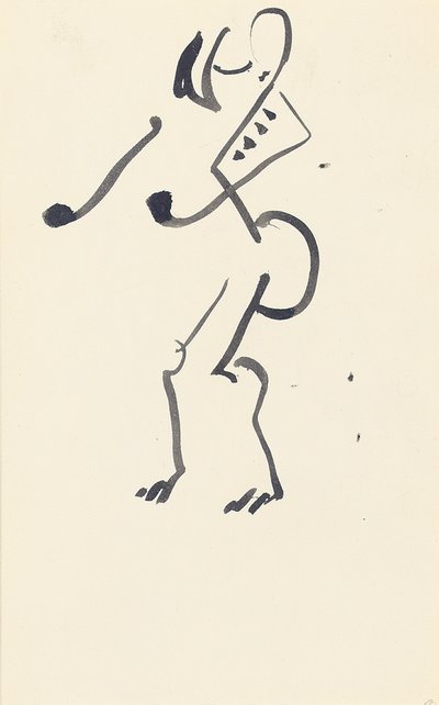 Studie für "Roter Steintänzer", 1914 von Henri Gaudier Brzeska
