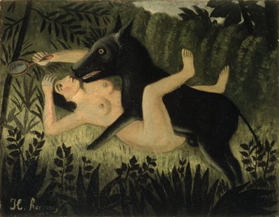 Die Schöne und das Biest von Henri J.F. (1844-1910) Rousseau