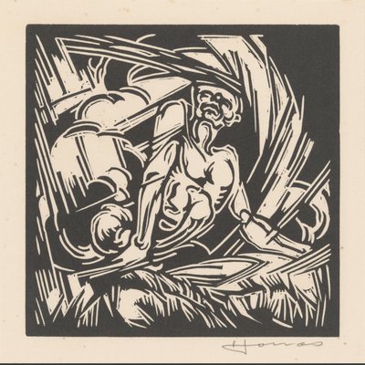 Personifikation des Windes von Henri Jonas (signed by artist)