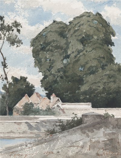 Blick von den Wällen in Chartres, 1893 von Henri Joseph Harpignies