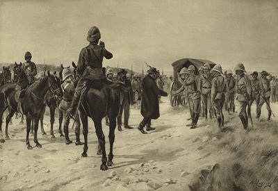 Die Kapitulation von Piet Cronje bei Paardeberg, 1900 von Henri Louis Dupray