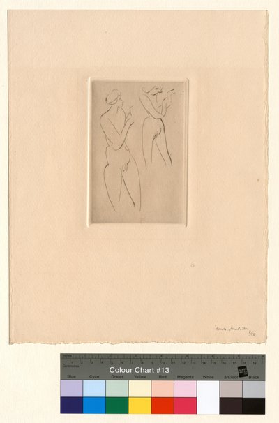 Zwei Figuren - Akademien von Henri Matisse