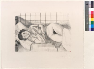 Schlafende Figur, Schal über den Beinen von Henri Matisse