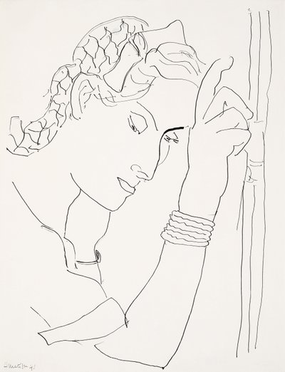 Kopf einer Frau im Profil von Henri Matisse