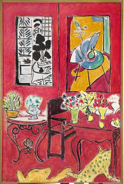Großes rotes Interieur von Henri Matisse