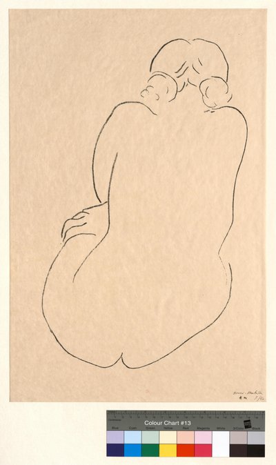 Sitzender Akt, von hinten gesehen von Henri Matisse
