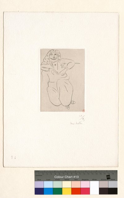 Orientale, Kreuz-Tätowierung auf der Brust von Henri Matisse