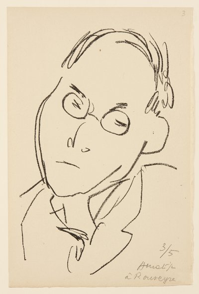 Porträt von Paul Léautaud von Henri Matisse
