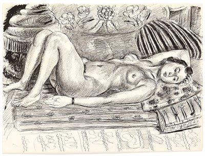 Liegender Akt auf einem Brasero von Henri Matisse
