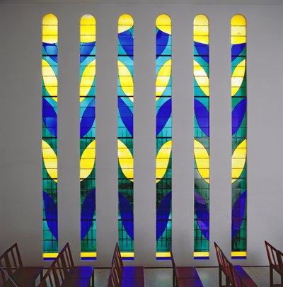 Buntglasfenster in der Kapelle des Rosenkranzes, Vence von Henri Matisse