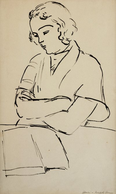 Frau beim Lesen, ca. 1922 von Henri Matisse