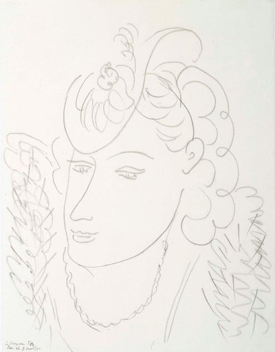 Frau mit Hut von Henri Matisse