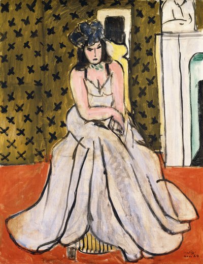 Frau mit blauem Hut von Henri Matisse