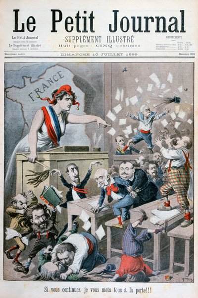 Karikatur der Abgeordnetenkammer, Paris, 1898 von Henri Meyer
