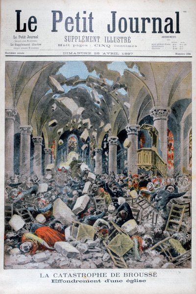 Einsturz einer Kirche, Brousse, Frankreich, 1897 von Henri Meyer