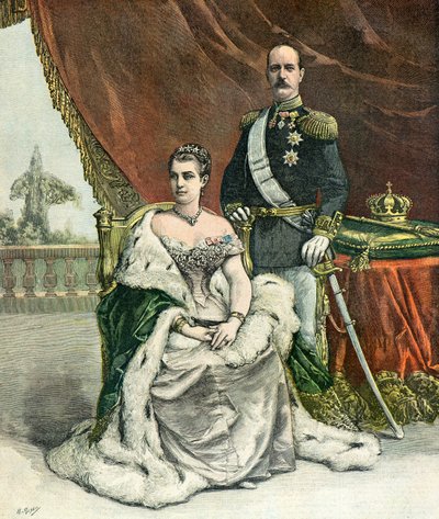 Porträt von König Georg I. von Griechenland von Henri Meyer